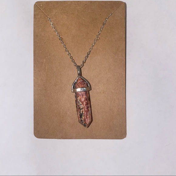 Leopardskin Jasper Real Stone Necklace - Picture 2 of 5